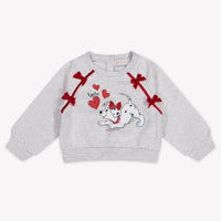 MonnaLisa Baby Girls Sweater In Light Gray