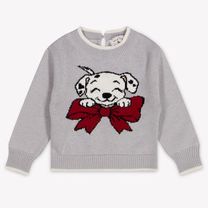 MonnaLisa Baby Girls Sweater In Light Gray