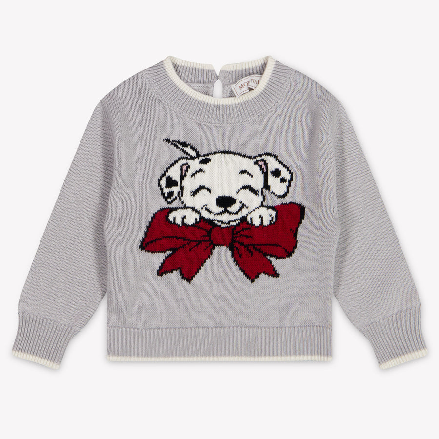 MonnaLisa Baby Girls Sweater In Light Gray