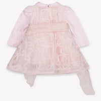 MonnaLisa Baby Meisjes Jurk In Licht Roze