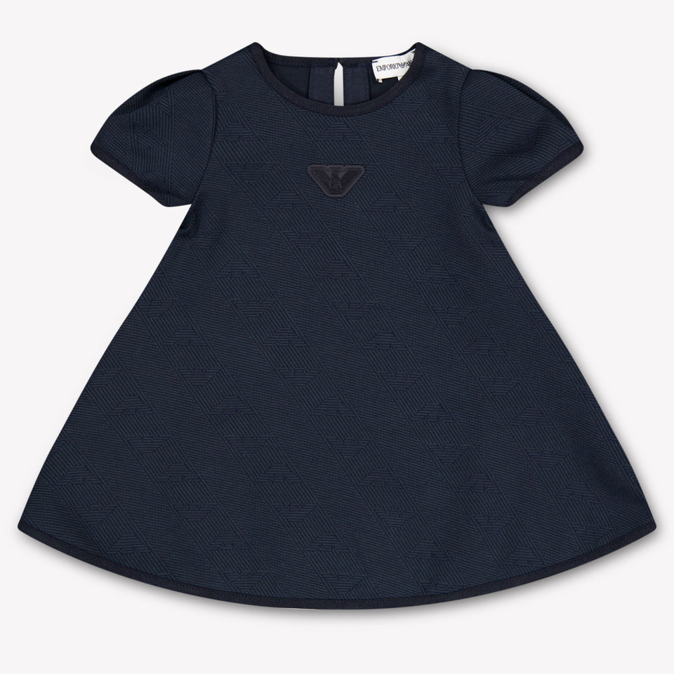 Armani Baby Girls Dress In Navy
