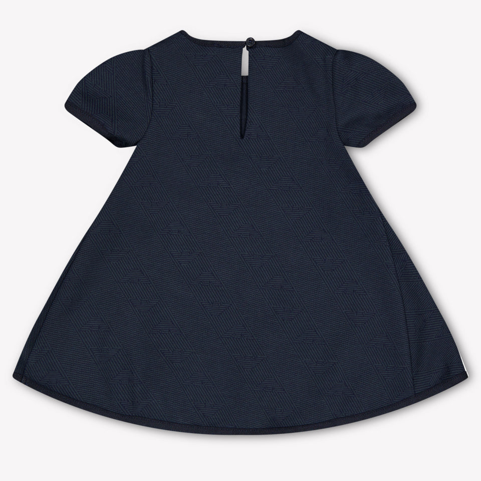 Armani Baby Girls Dress In Navy