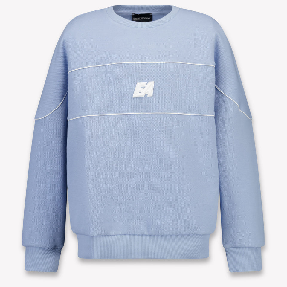 Armani Kids Boys Sweater In Light Blue