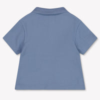 Armani Baby Boys Polo In Light Blue