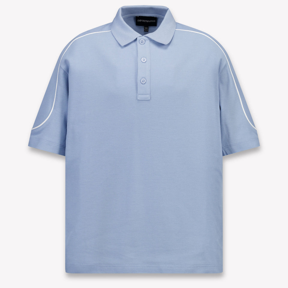 Armani Kinder Jongens Polo In Licht Blauw