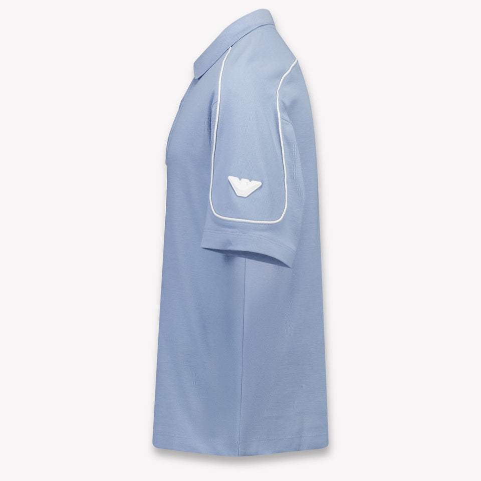 Armani Kinder Jongens Polo In Licht Blauw