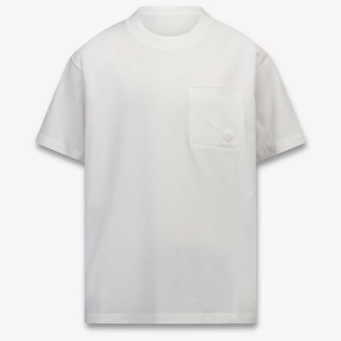 Armani Kinder Jongens T-Shirt In Wit