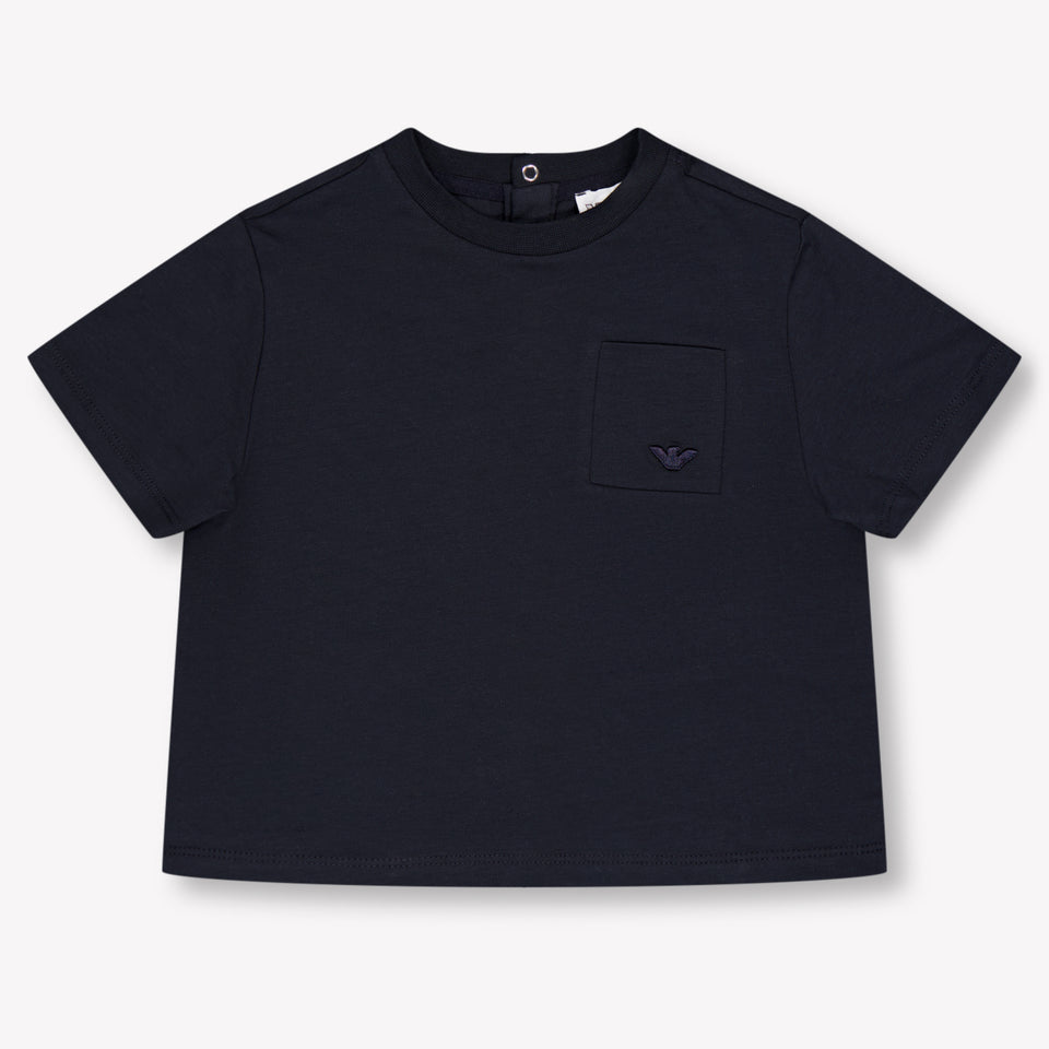 Armani Baby Jongens T-Shirt In Navy