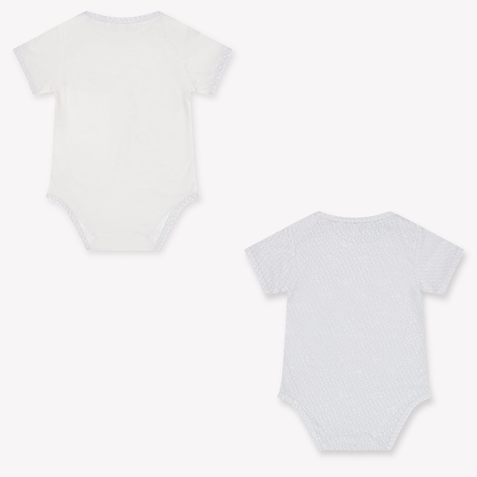 Armani Baby Jongens Rompertje In Licht Blauw