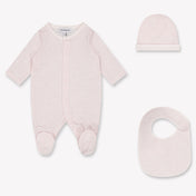 Armani Baby Unisex Playsuit In Light Pink