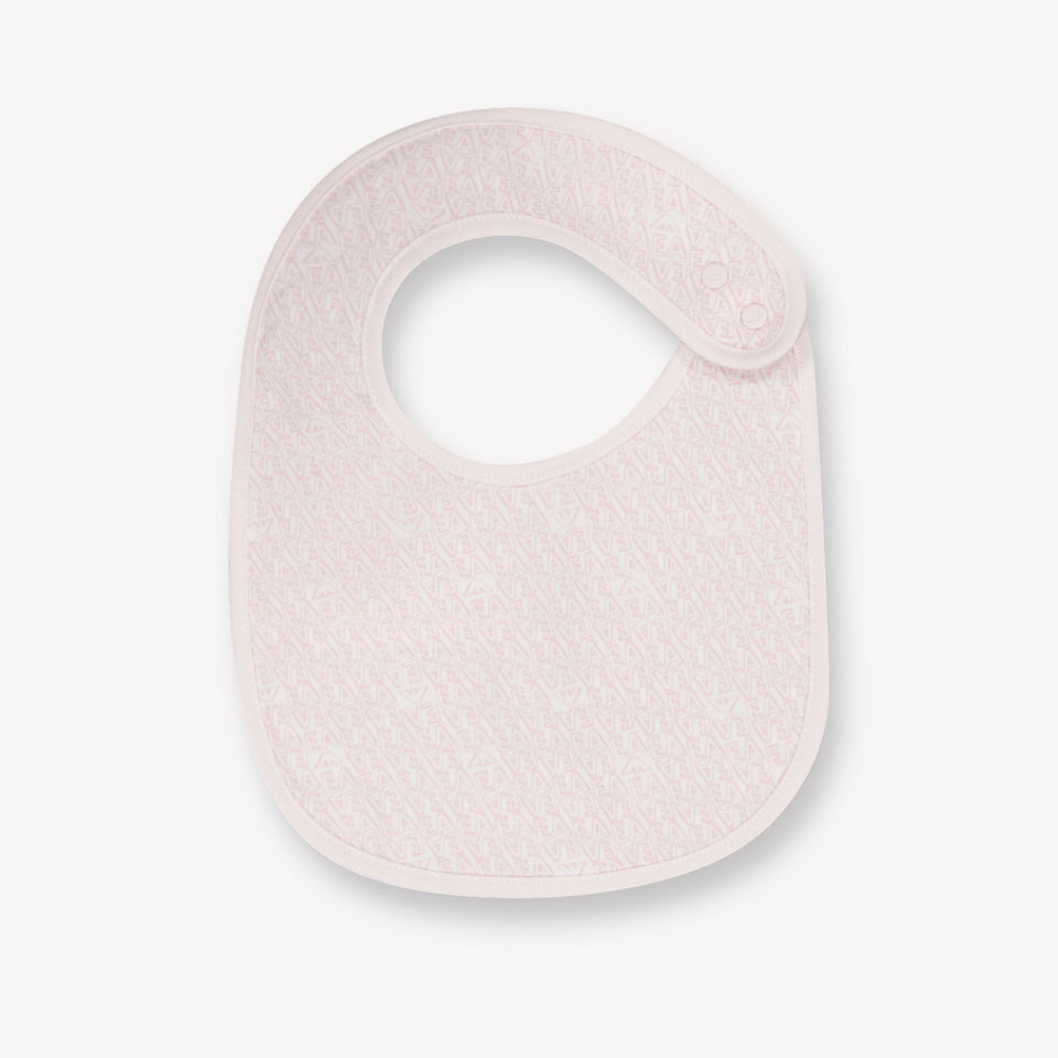 Armani Baby Unisex Playsuit In Light Pink