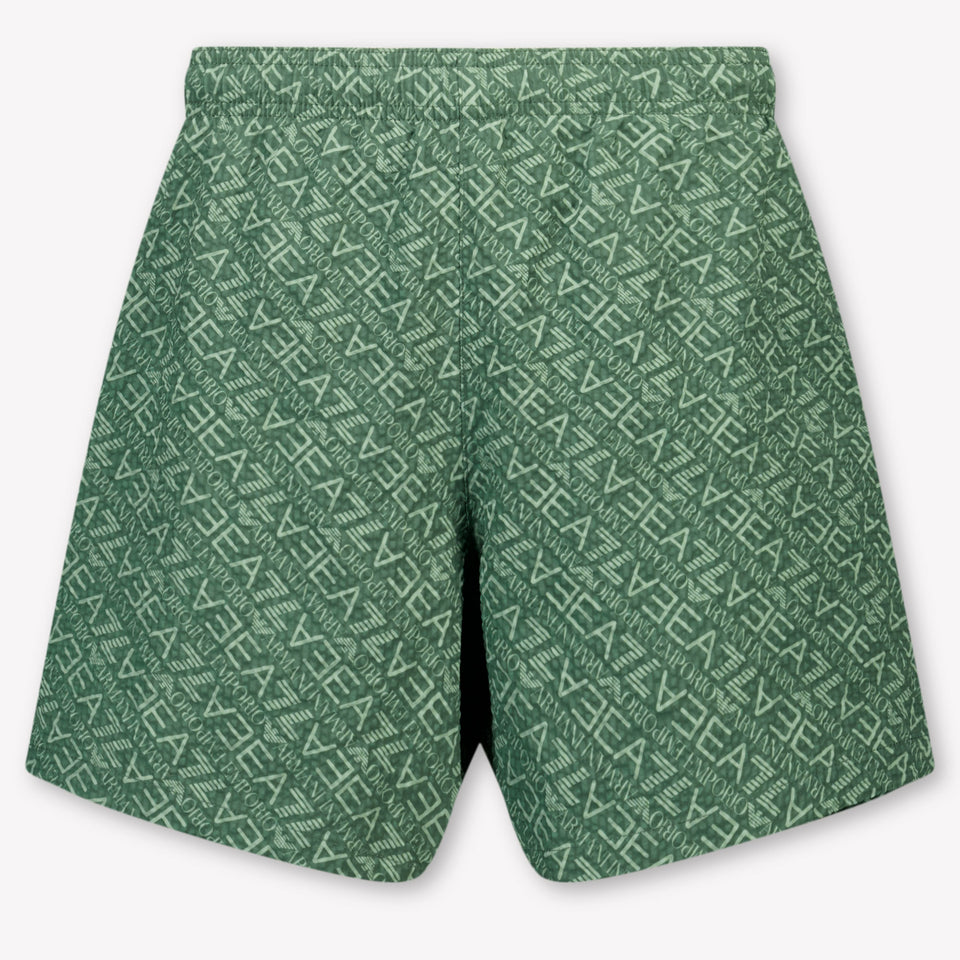 EA7 Kids Boys Swimwear In Army
