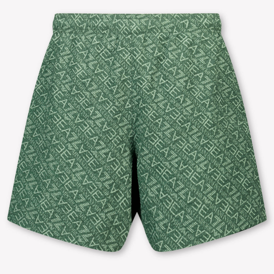 EA7 Kids Boys Swimwear In Army