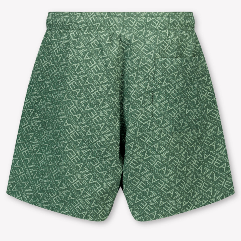 EA7 Kids Boys Swimwear In Army