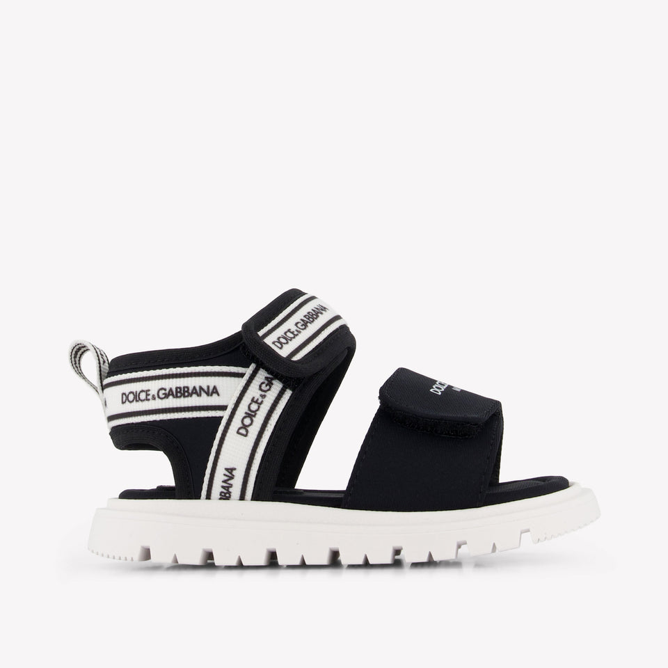 Dolce & Gabbana Boys Sandals In Black