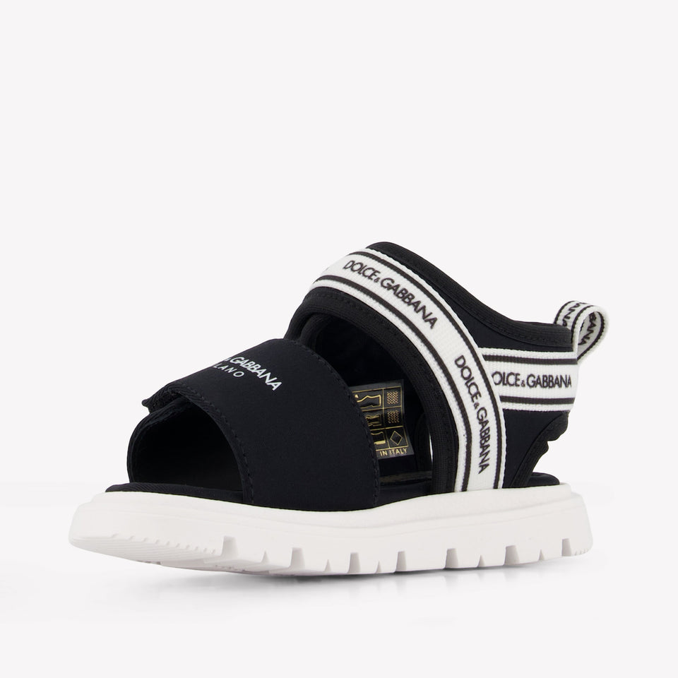 Dolce & Gabbana Boys Sandals In Black