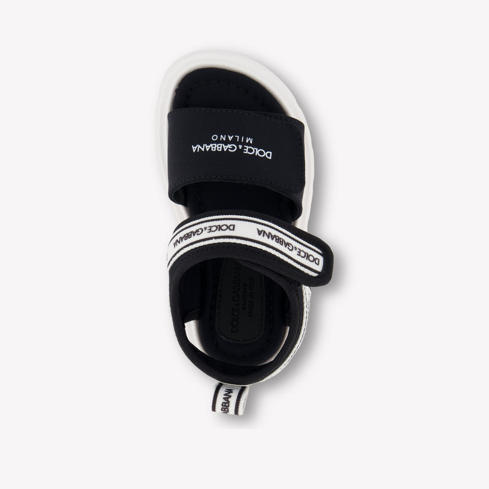 Dolce & Gabbana Boys Sandals In Black