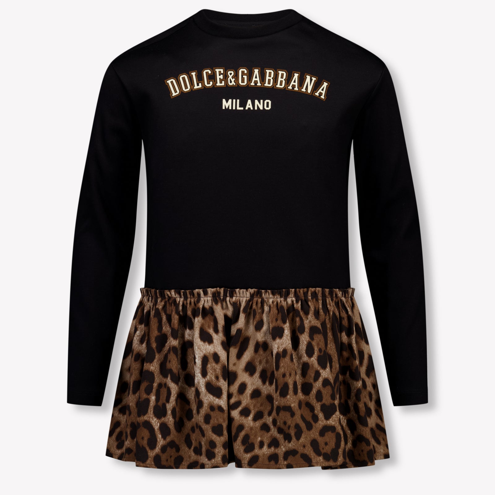 Dolce & Gabbana Kids Girls Dress In Black