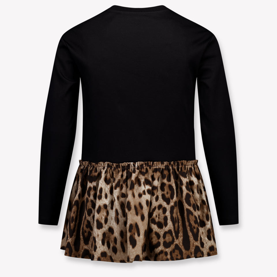 Dolce & Gabbana Kids Girls Dress In Black