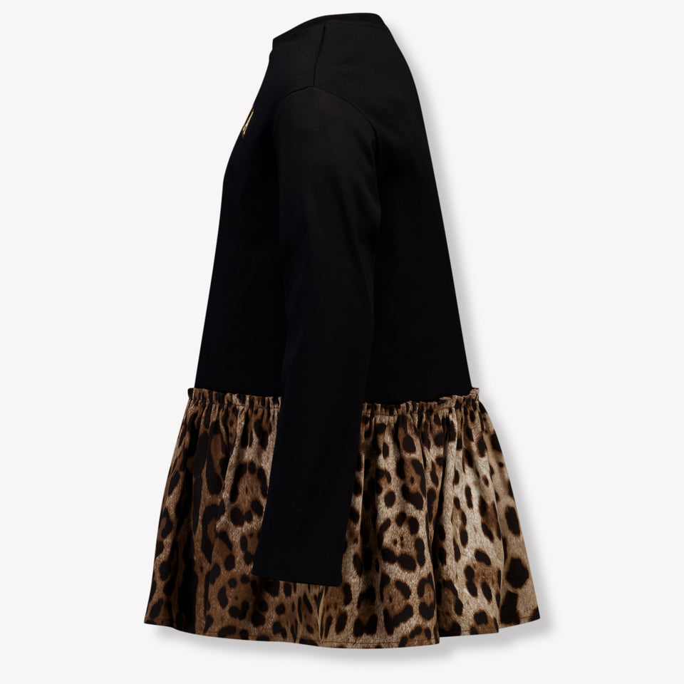 Dolce & Gabbana Kids Girls Dress In Black