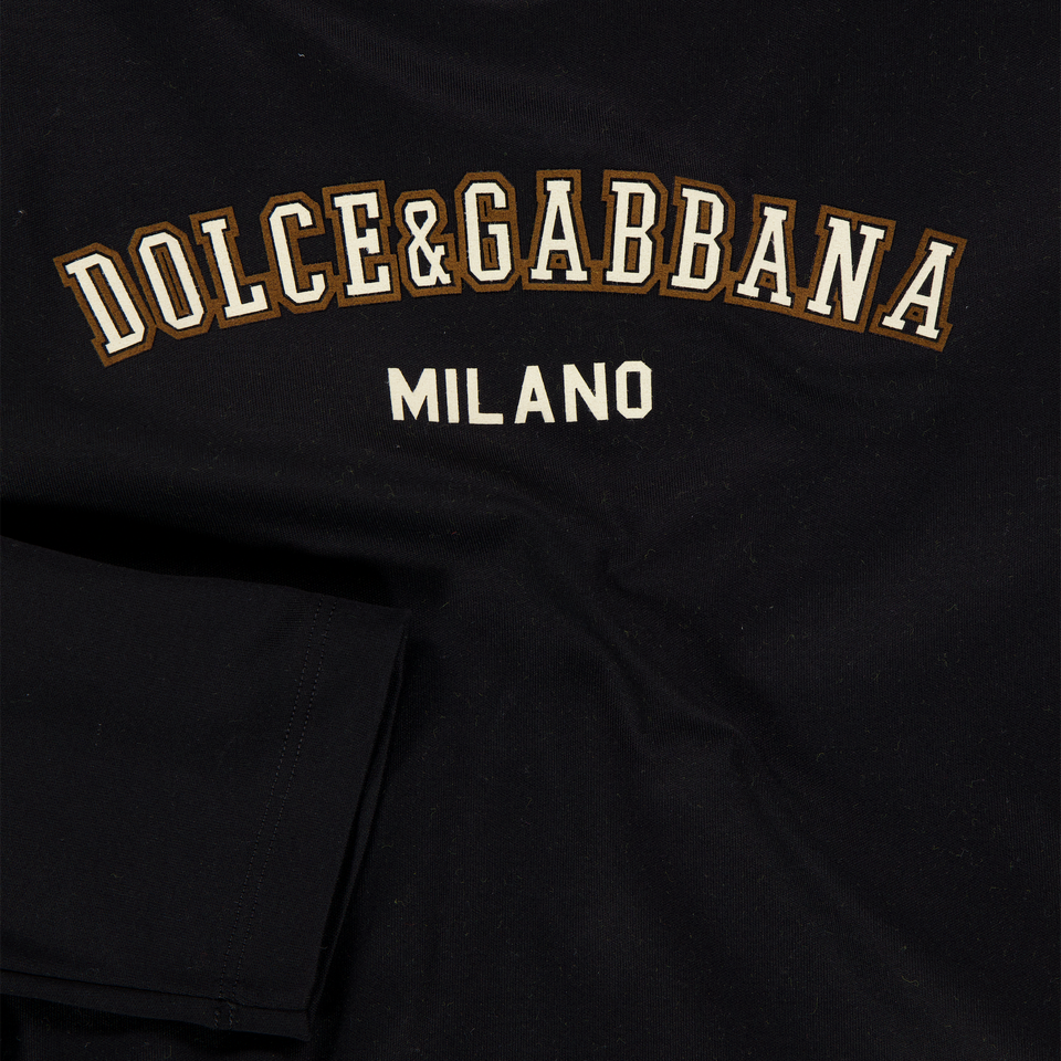 Dolce & Gabbana Kinder Meisjes Jurk In Zwart