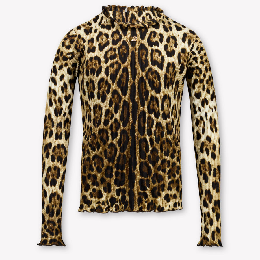 Dolce & Gabbana Girls T-Shirt in Leopard
