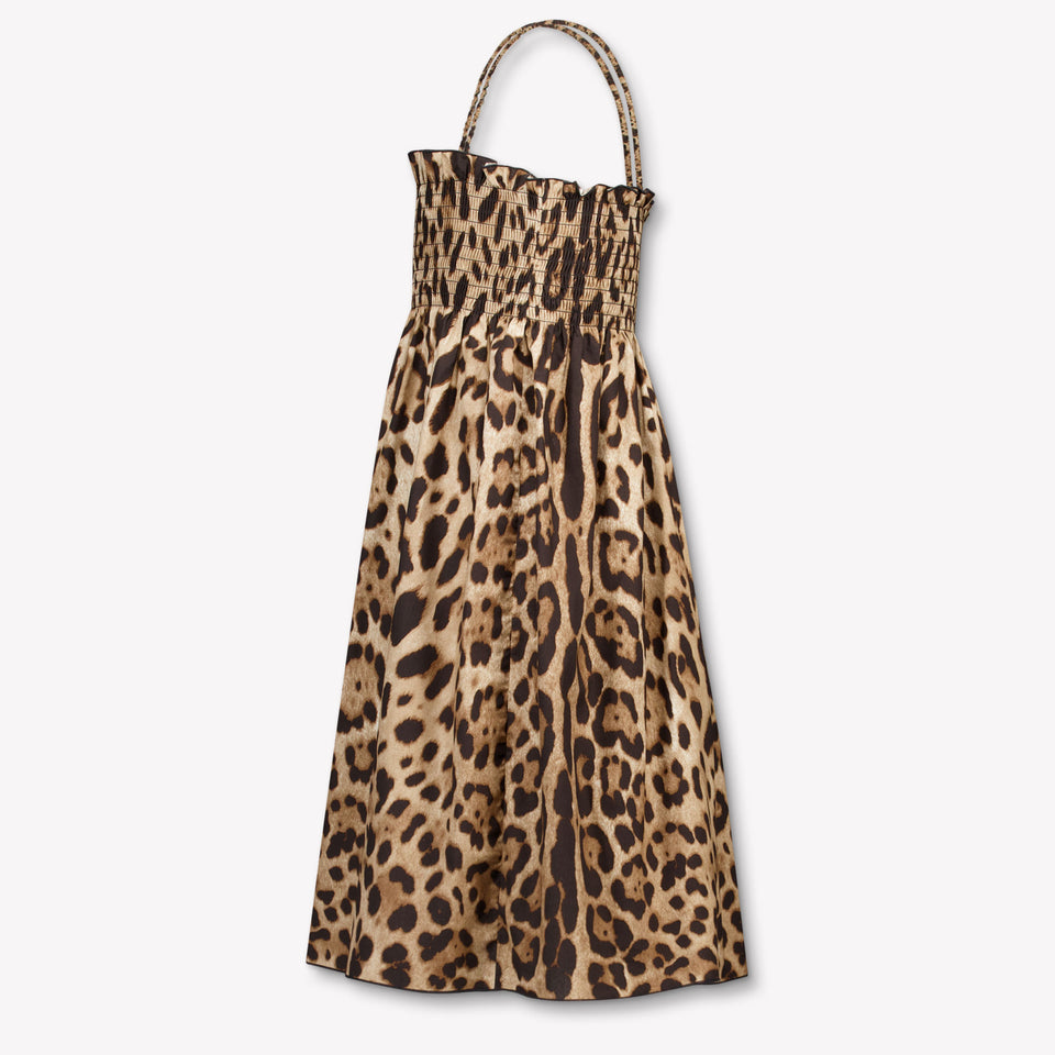 Dolce & Gabbana Kinder Meisjes Jurk In Panter