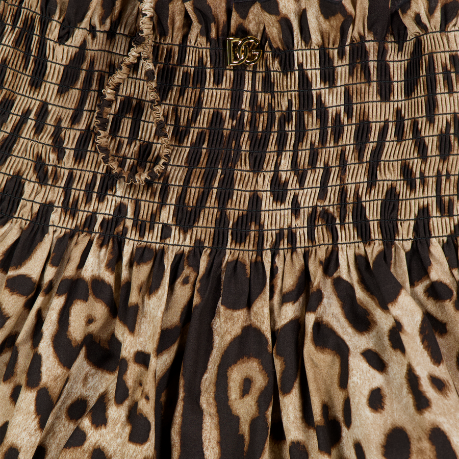 Dolce & Gabbana Kids Girls Dress In Panther