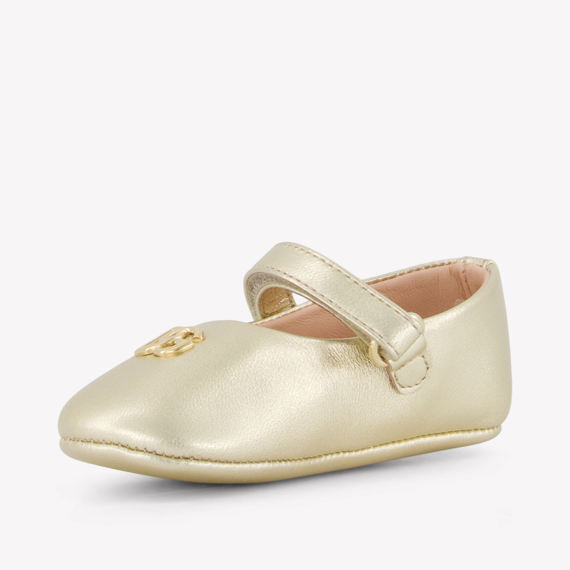 Dolce & Gabbana Baby Girls Shoes In Gold