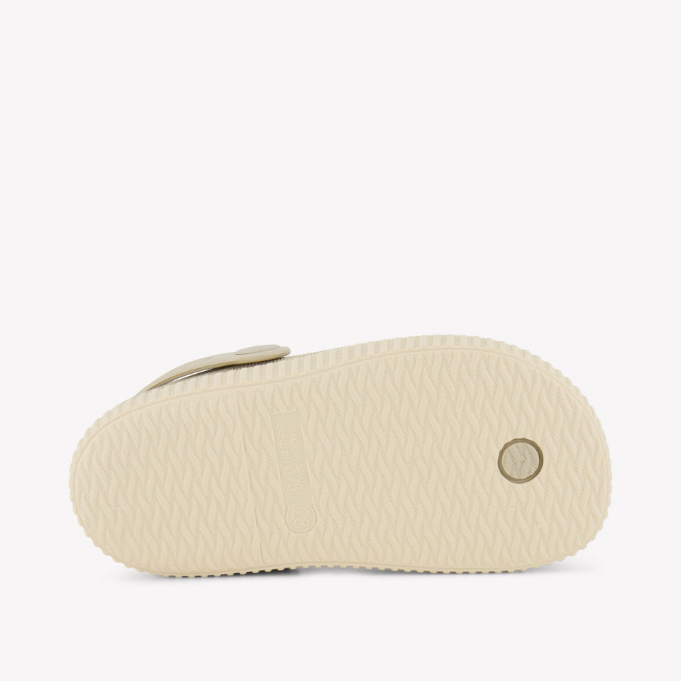 Dolce & Gabbana Unisex Sandals In Light Beige