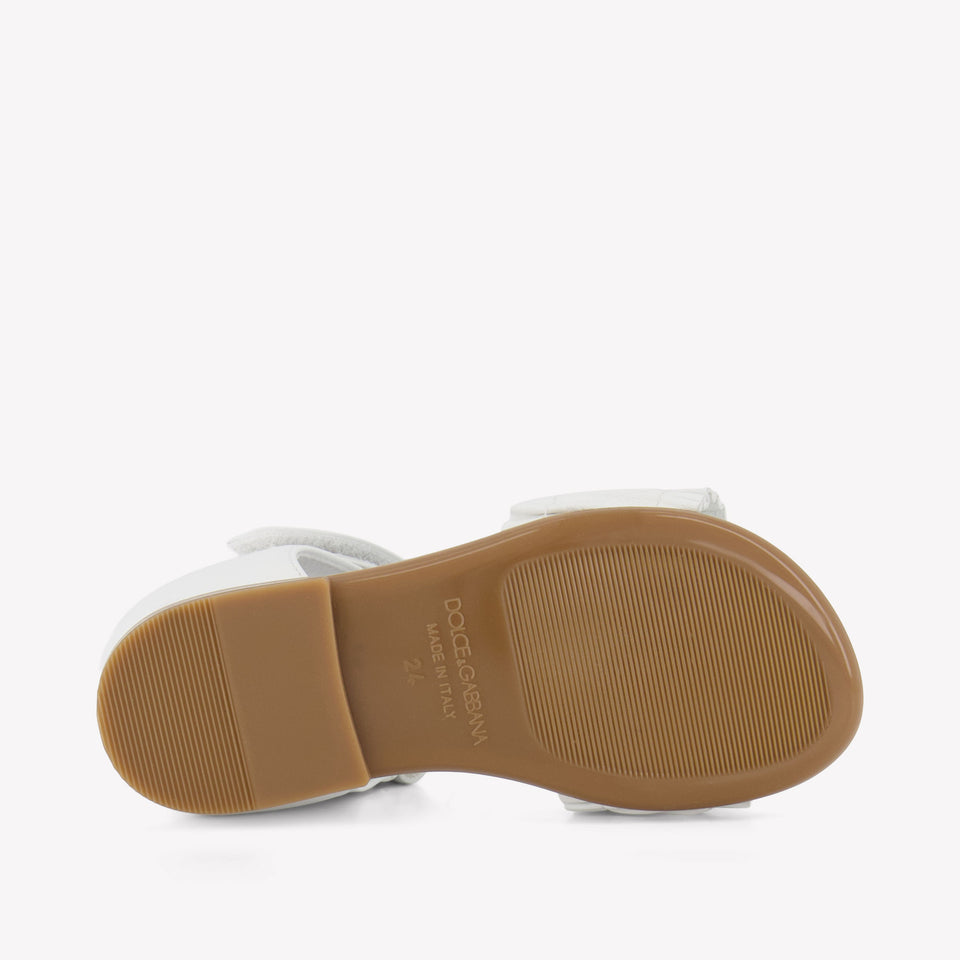 Dolce & Gabbana Meisjes Sandalen In Wit