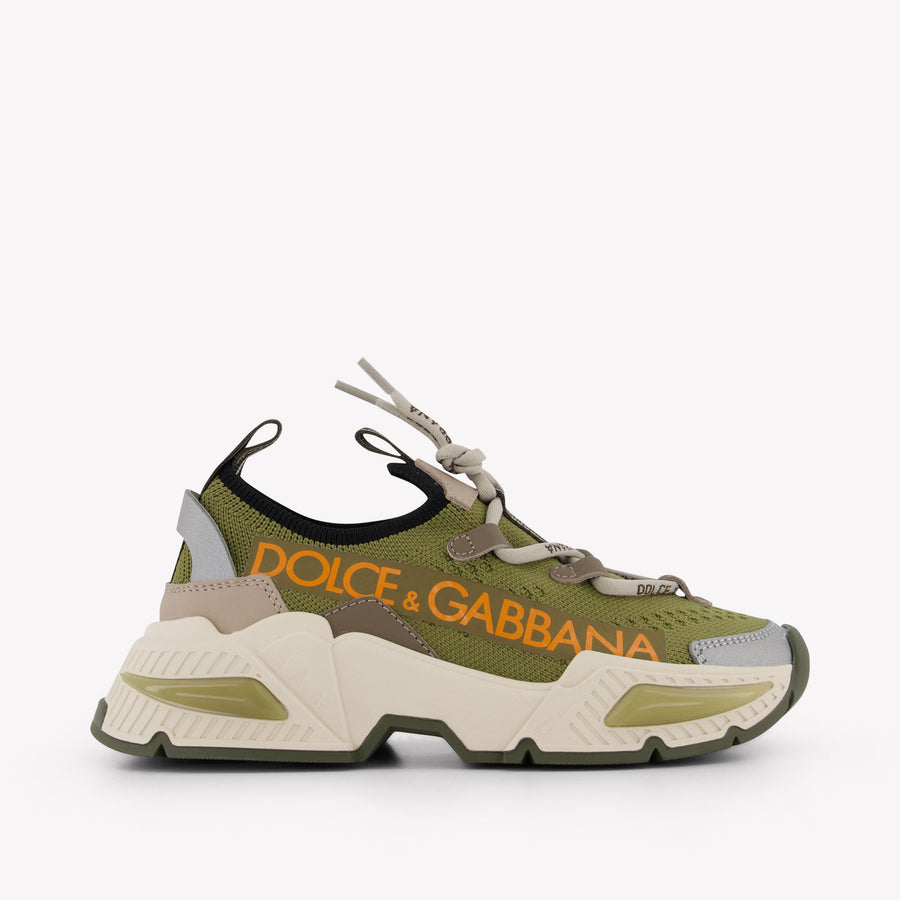 Dolce & Gabbana Kinder Unisex Sneakers In Licht Groen