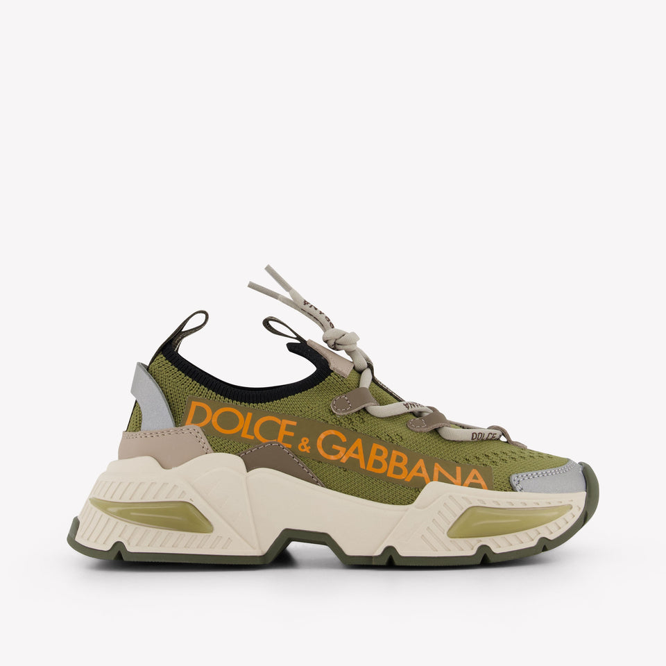 Dolce & Gabbana Unisex Sneakers In Light Green