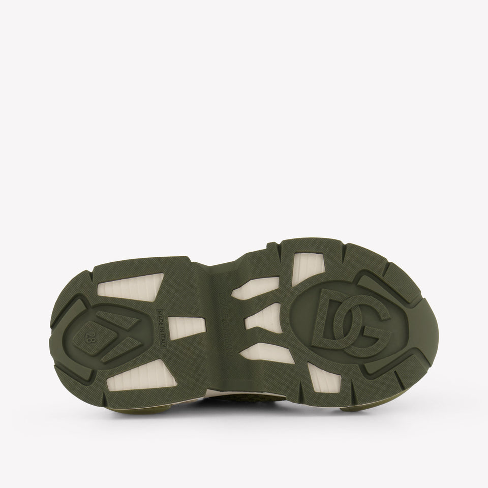 Dolce & Gabbana Unisex Sneakers In Light Green