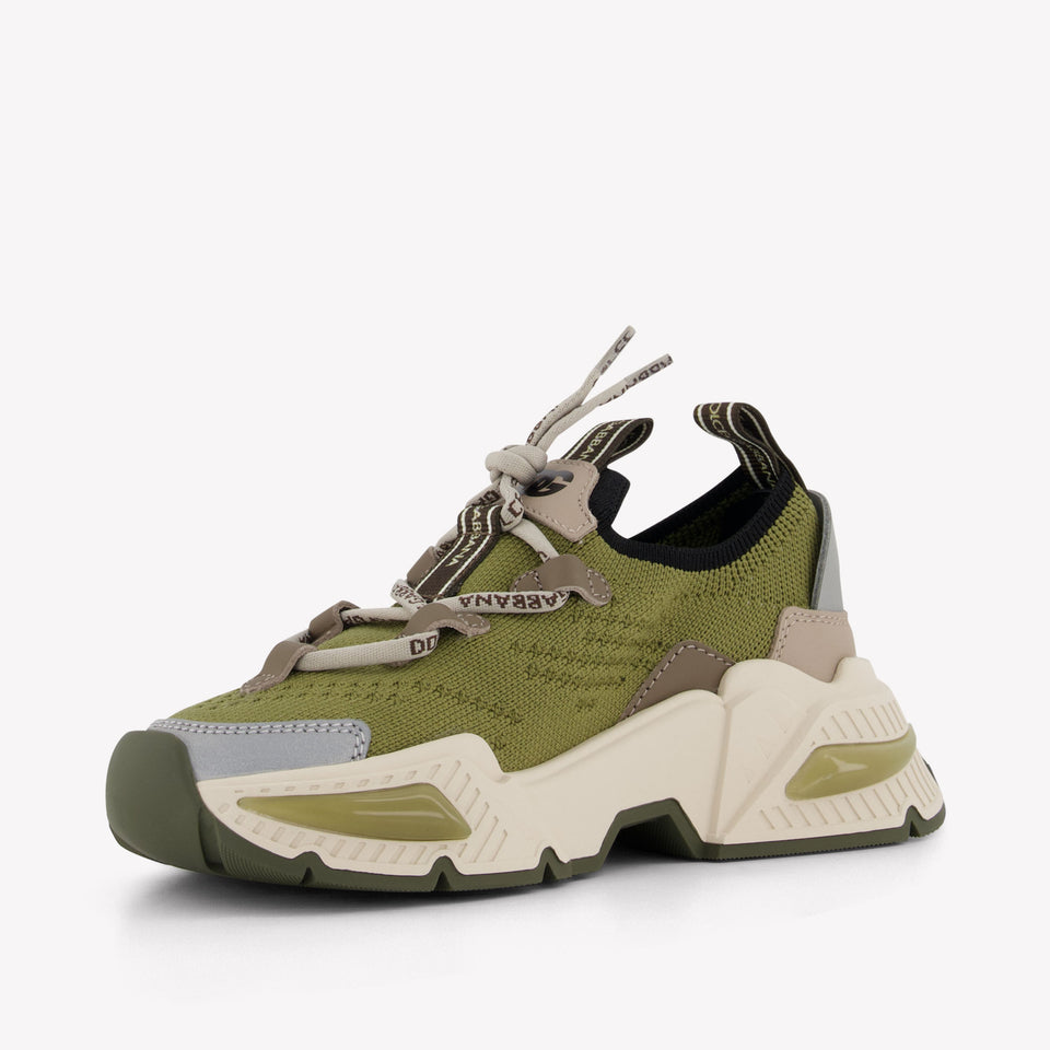 Dolce & Gabbana Unisex Sneakers In Light Green