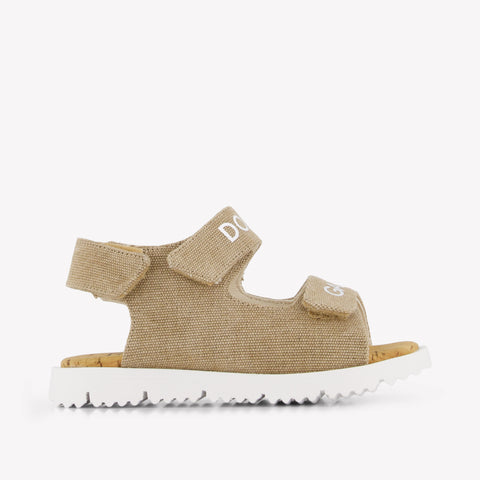 Dolce & Gabbana Boys Sandals In Beige