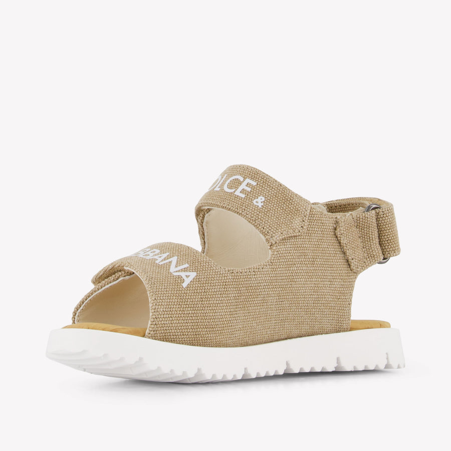 Dolce & Gabbana Boys Sandals In Beige