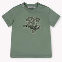Dolce & Gabbana Baby Jongens T-Shirt In Licht Groen