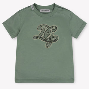 Dolce & Gabbana Baby Jongens T-Shirt In Licht Groen