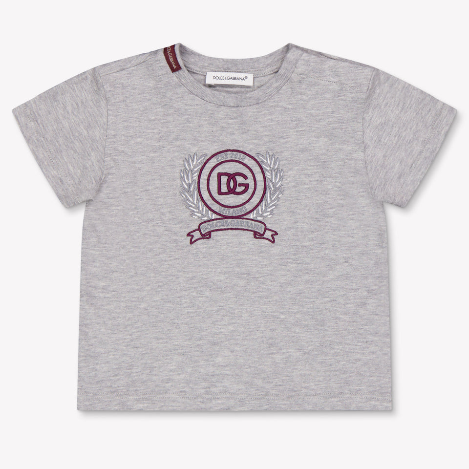 Dolce & Gabbana Baby Boys T-Shirt In Gray