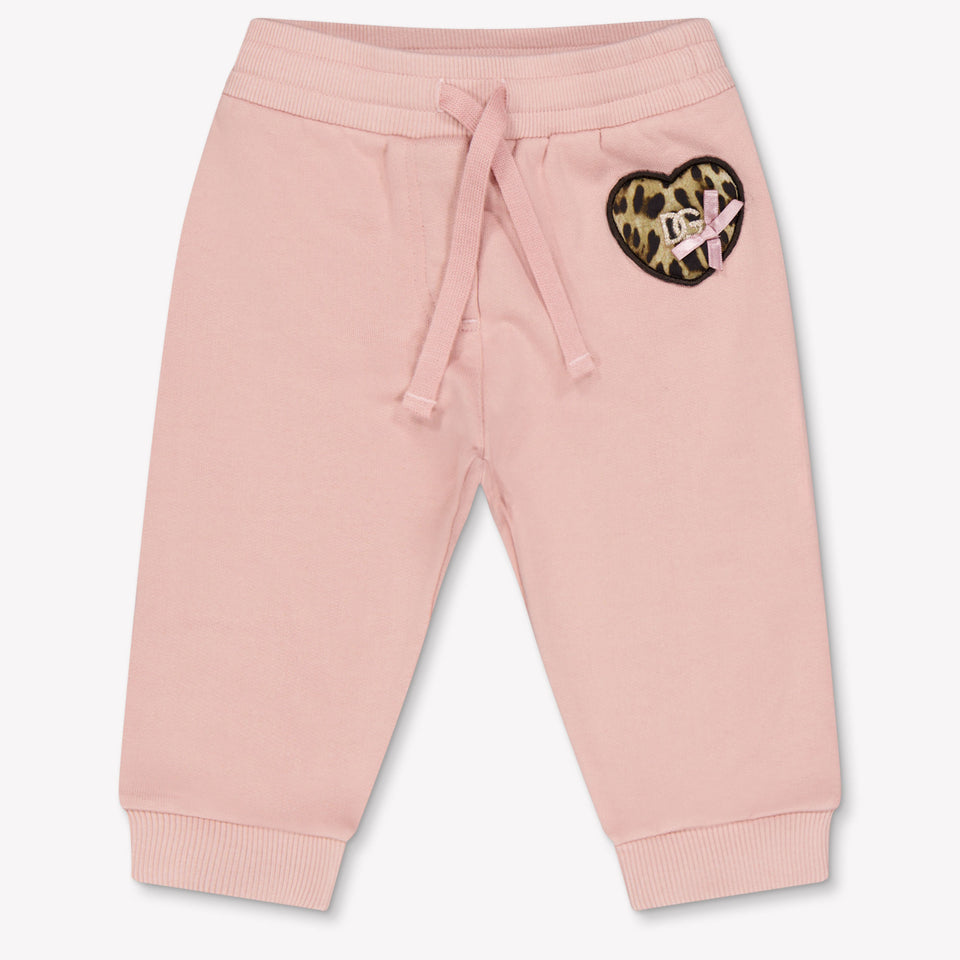 Dolce & Gabbana Baby Girls Pants In Light Pink