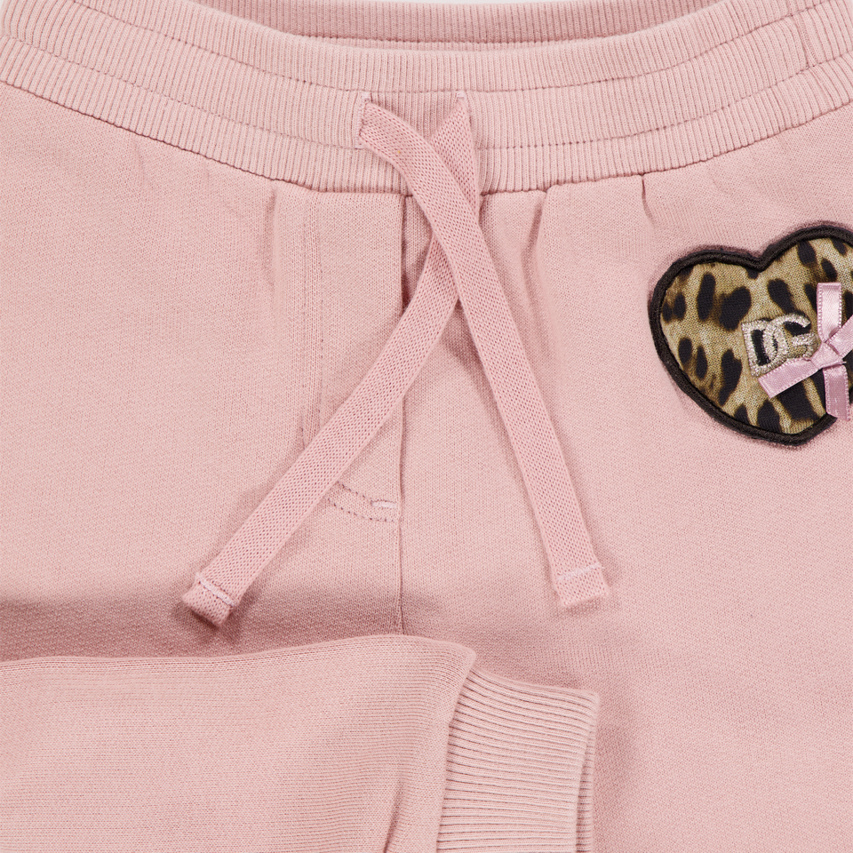 Dolce & Gabbana Baby Girls Pants In Light Pink