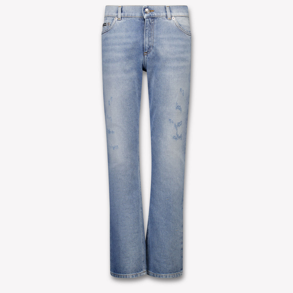 Dolce & Gabbana Kinder Jongens Jeans In Licht Blauw