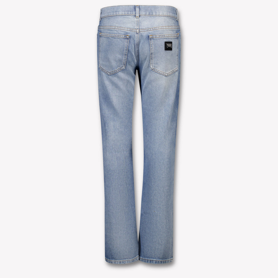Dolce & Gabbana Kinder Jongens Jeans In Licht Blauw