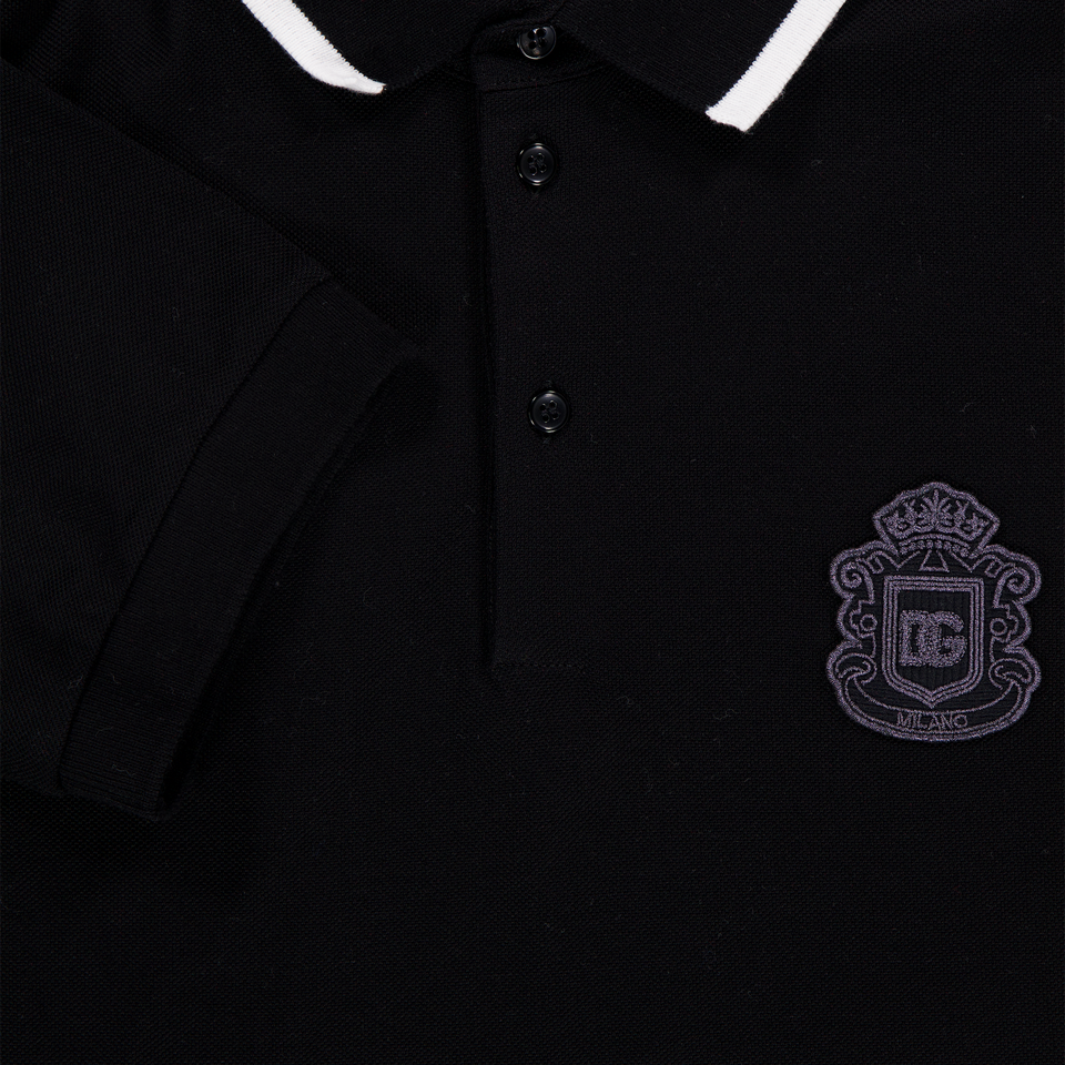 Dolce & Gabbana Kinder Jongens Polo In Zwart