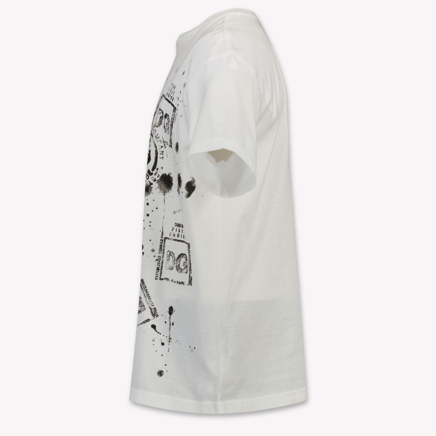 Dolce & Gabbana Kinder Jongens T-Shirt In Wit