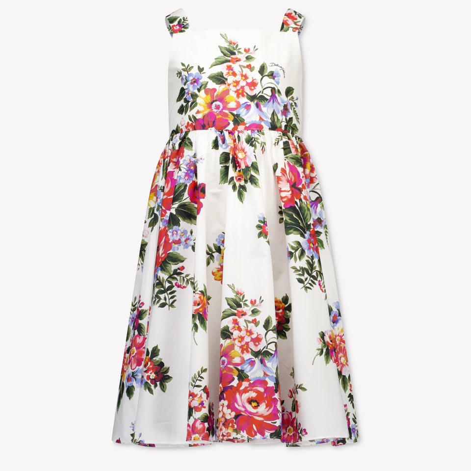Dolce & Gabbana Kids Girls Dress In White