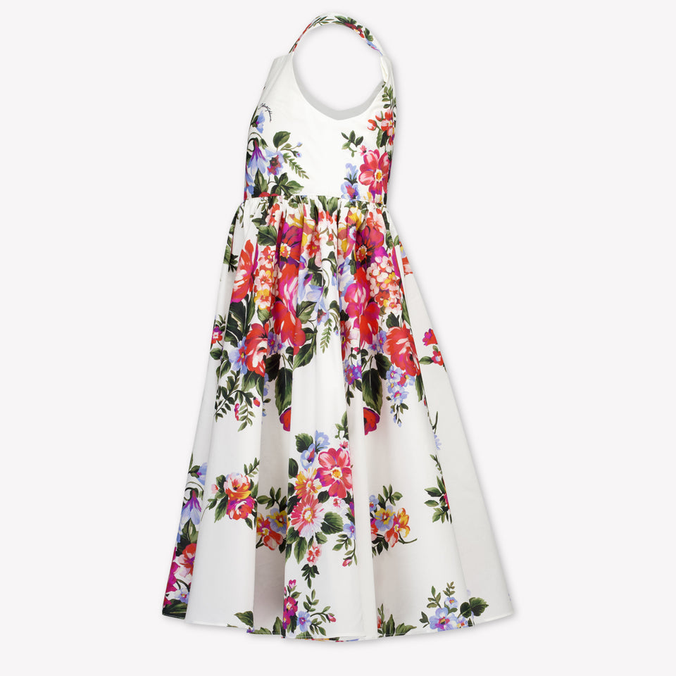 Dolce & Gabbana Kids Girls Dress In White