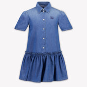 Dolce & Gabbana Kids Girls Dress In Jeans