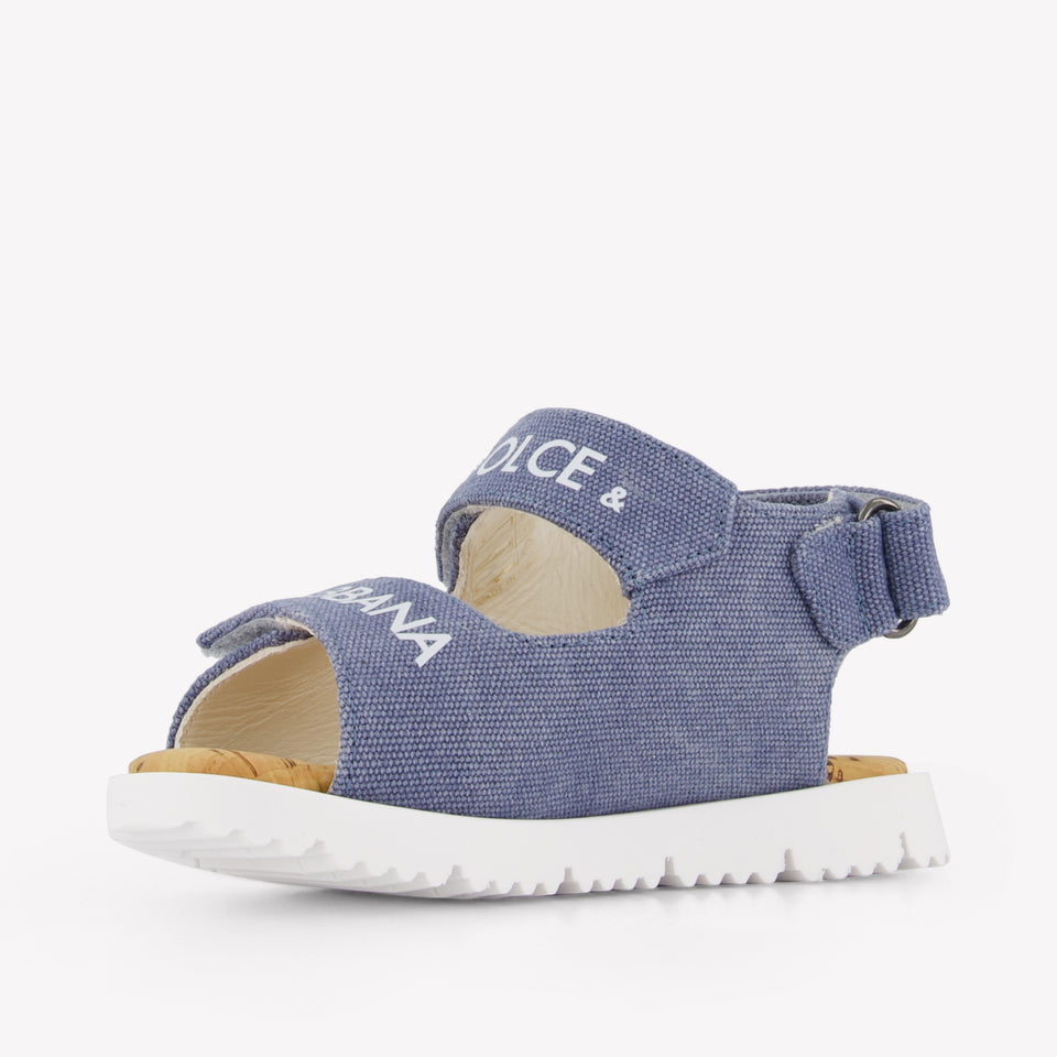 Dolce & Gabbana Boys Sandals In Blue